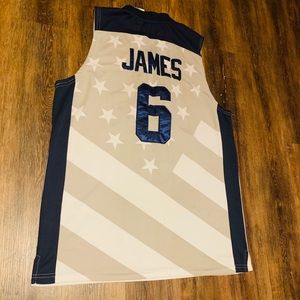 LEBRON JAMES USA WHITE OLYMPIC 2012 JERSEY SIZE M